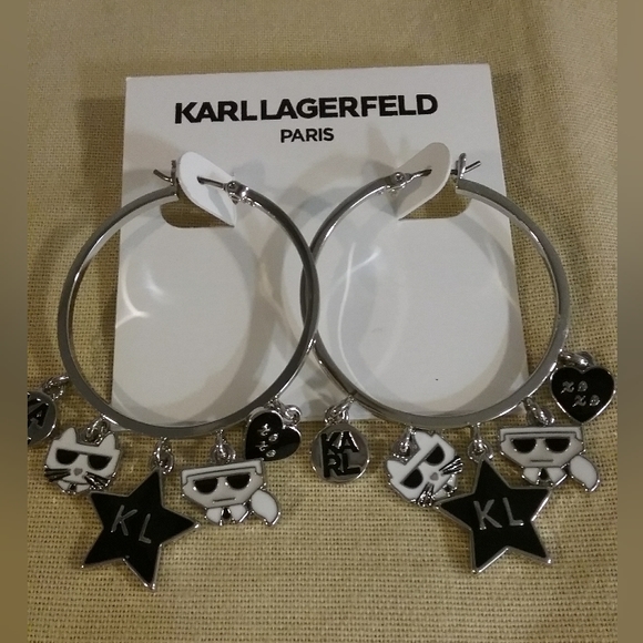 BRAND NEW Karl Lagerfeld Paris Earrings - Picture 1 of 2